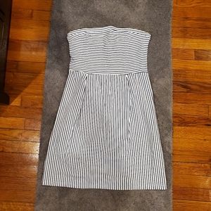 Old Navy strapless blue/white mini dress